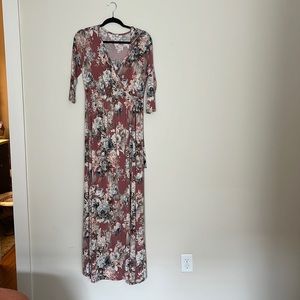 Pink blush maternity dress